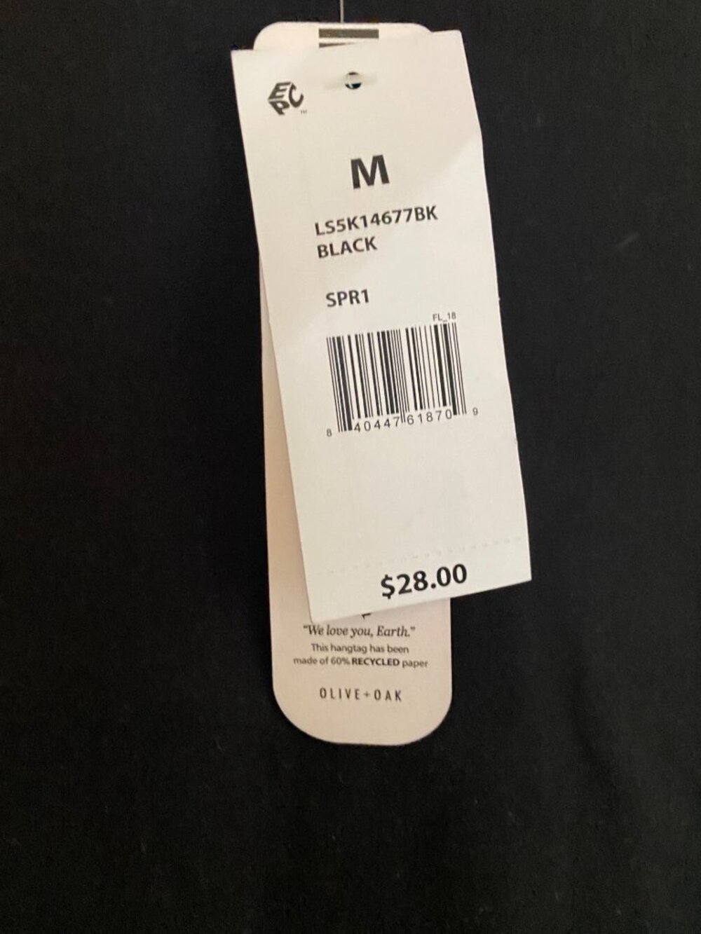 NWT Olive + Oak Black Short Sleeve Stretch Bodysuit Size M - Picture 6 of 10